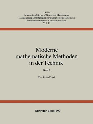 cover image of Moderne Mathematische Methoden in der Technik